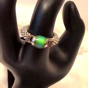 Silver Toned Stretch Mood Ring
